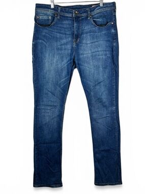 Seven7 Jeans Mens 38x34 Slim Straight Fit Seven 7 Dark Wash Stretch Denim